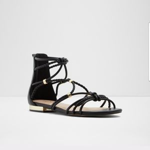 Aldo Flat caged sandal.